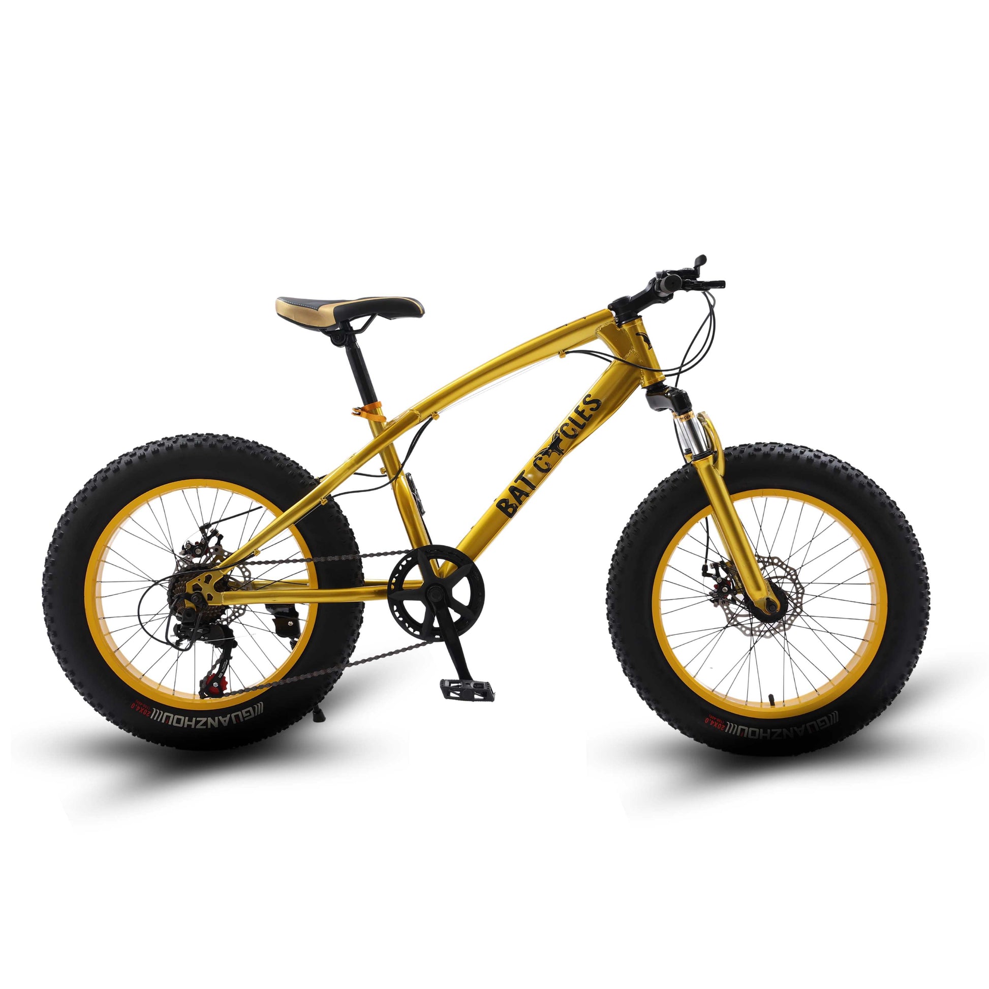 The Bike Store Online Bat Cycle X20 Kids Fat Bike 20 Fat Tyre Bikes Red Blue Green Gold Black UK Stock Available Now